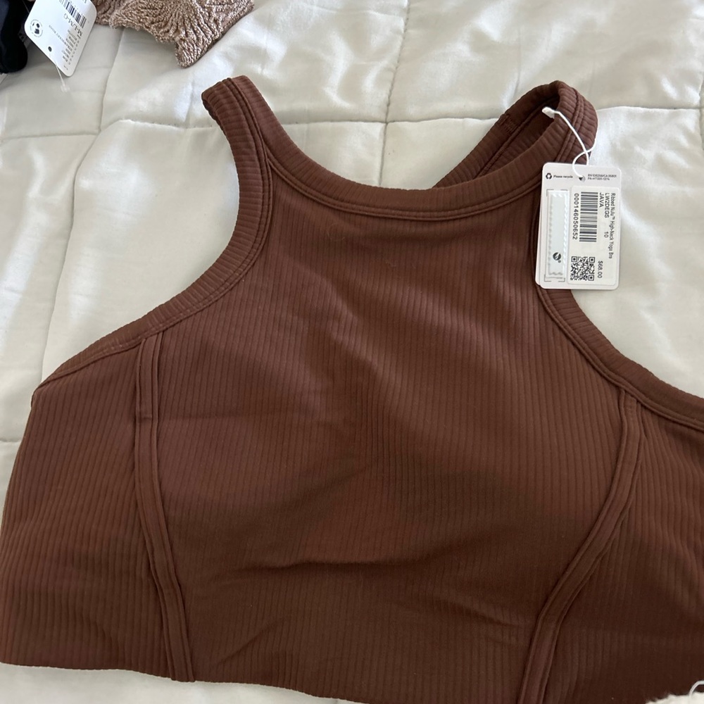 Lululemon Ribbed Nulu High-Neck Yoga Bra